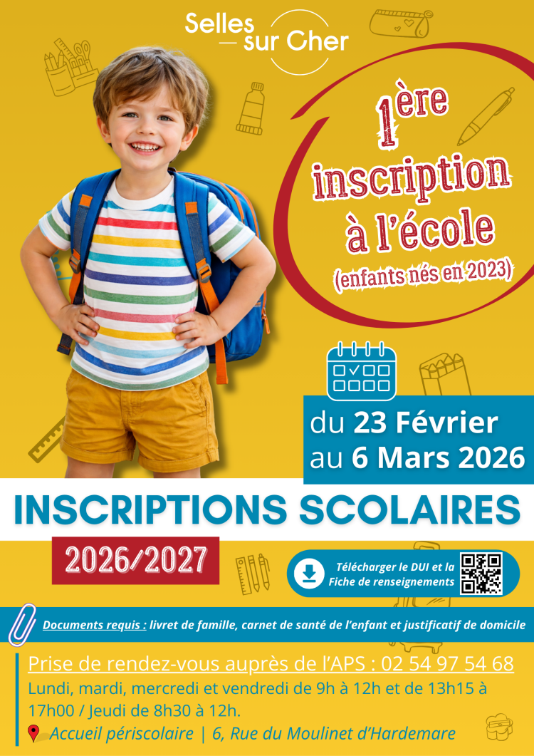 INSCRIPTIONS SCOLAIRES 2026-2027