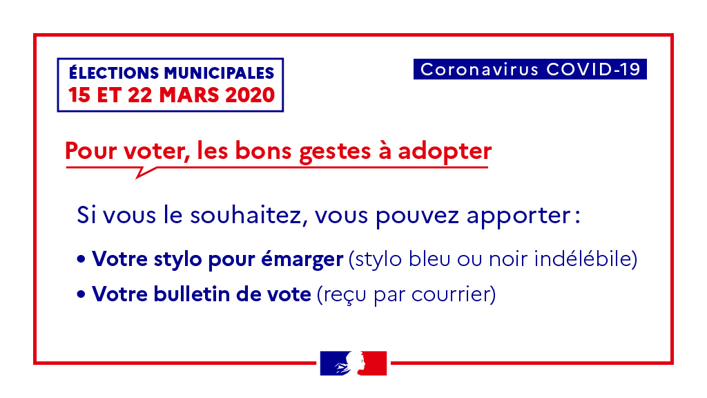 Covid-19 : les bons gestes pour voter