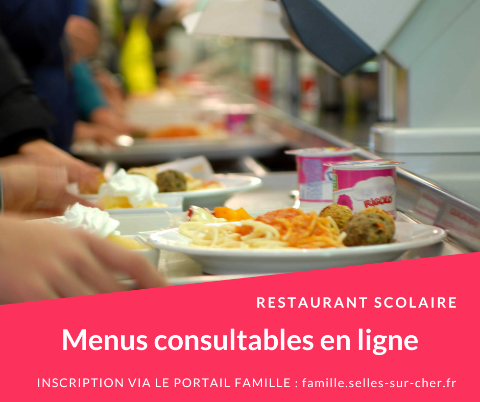 Menus du restaurant scolaire