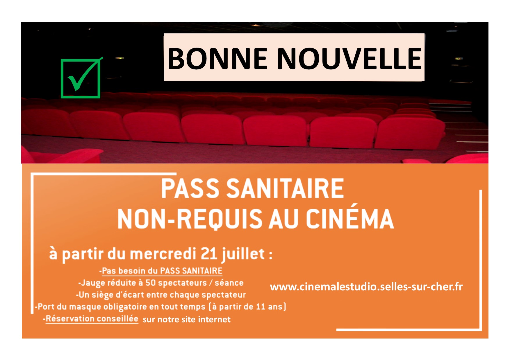 Pass sanitaire cinéma